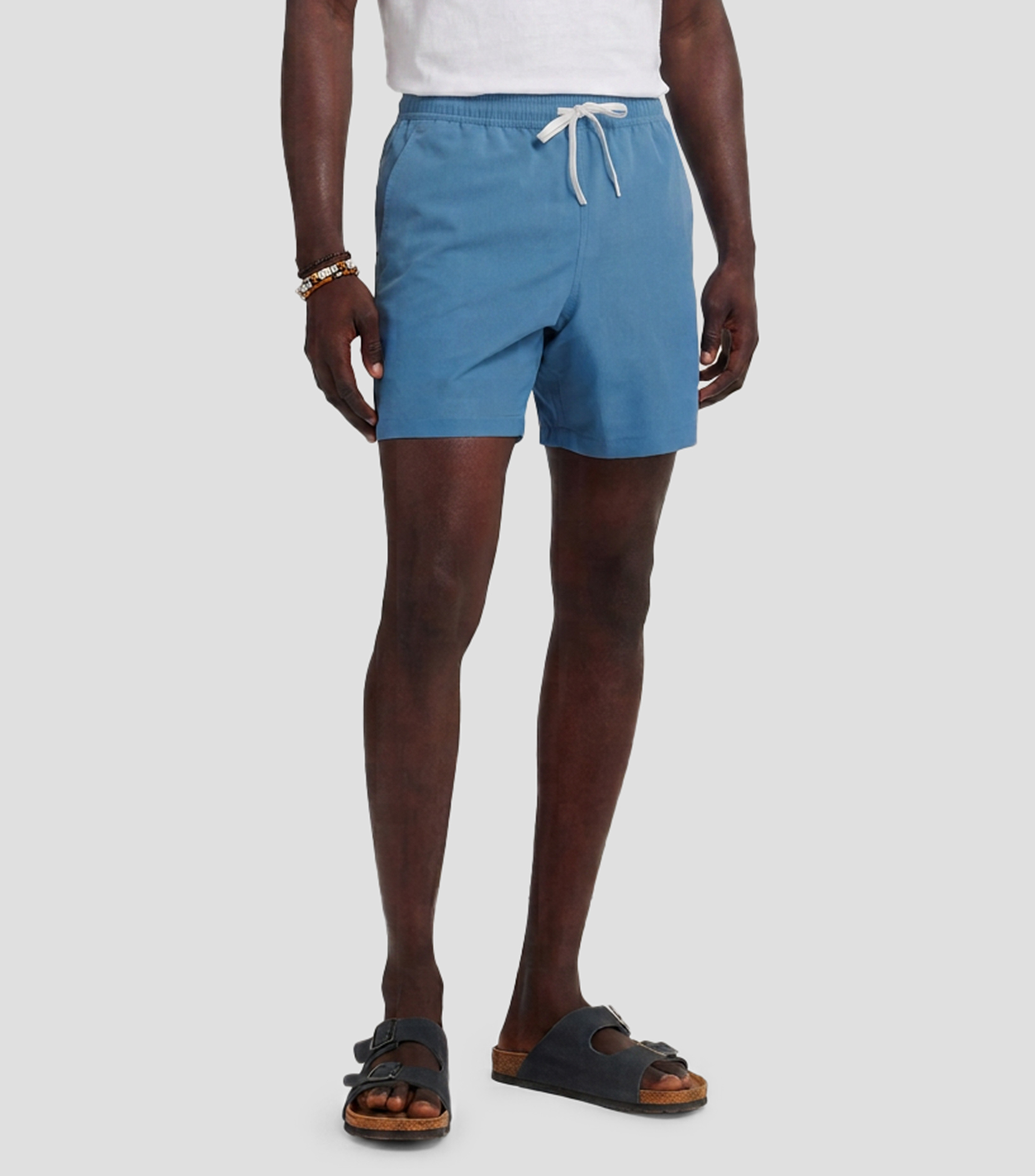 Traje de baño largo liso Hombre